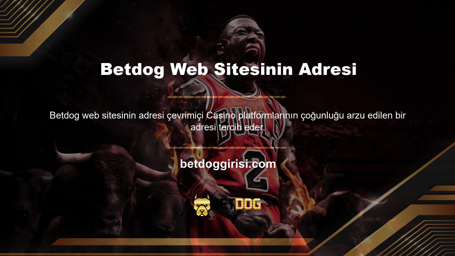 Betdog kullanan kullanıcılara hizmet sunan web sitelerinin adlarını ve adreslerini sağlayın